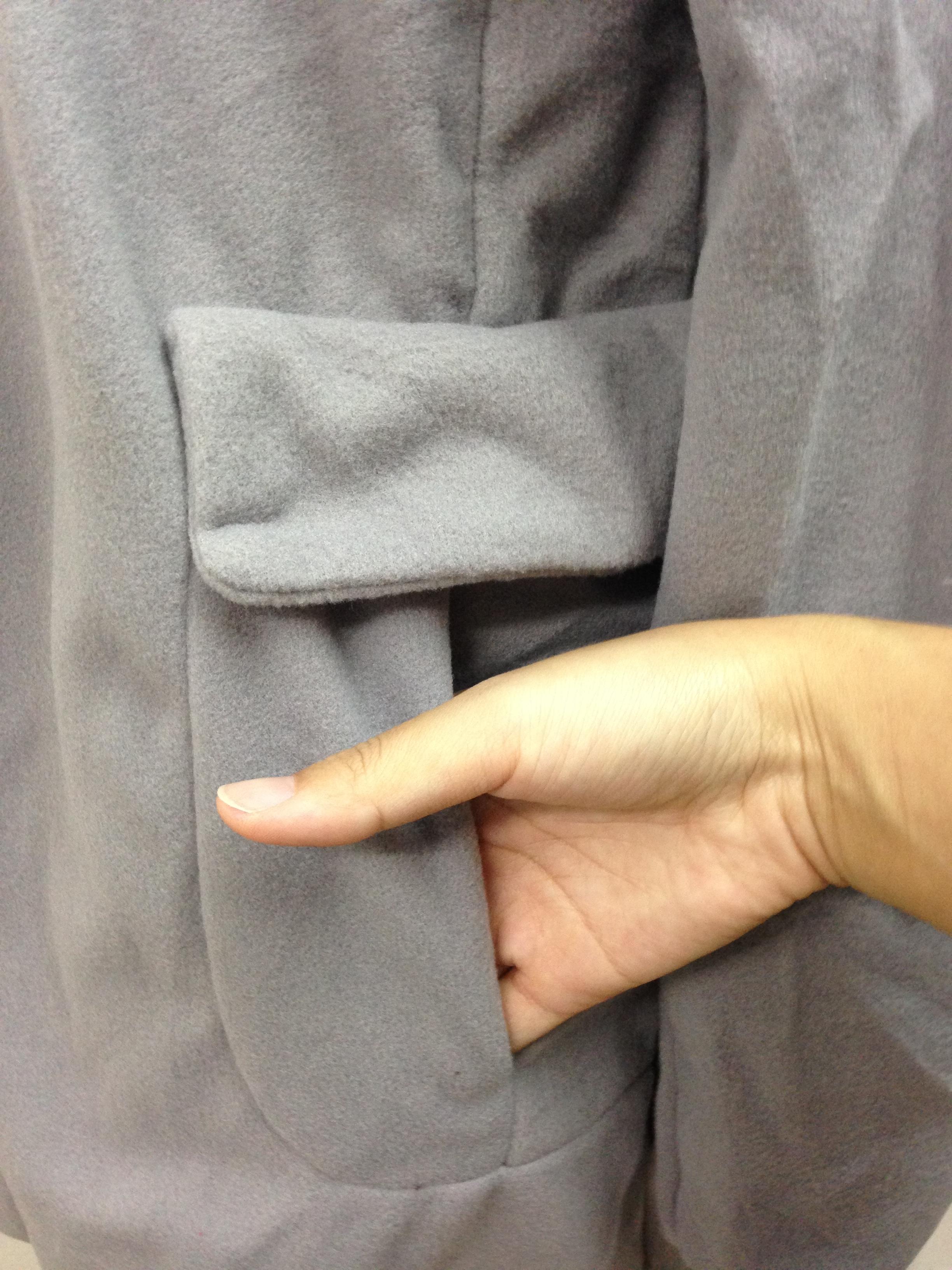 เสื้อโค้ทกันหนาว สไตล์เกาหลี ทรงสวย Classic ผ้าสำลีเนื้อเบา บุซับในกันลม สีเทา พร้อมส่ง GRAY