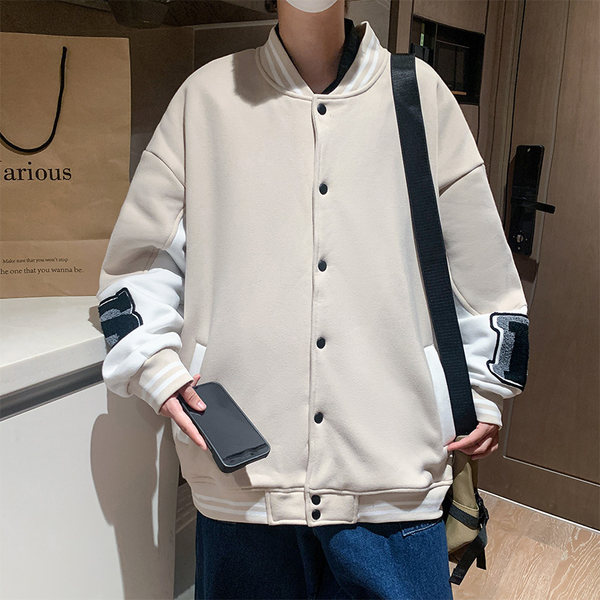 เสื้อแจ็คเก็ตเบสบอล เสื้อคลุม เสื้อแขนยาวสไตล์เกาหลี
