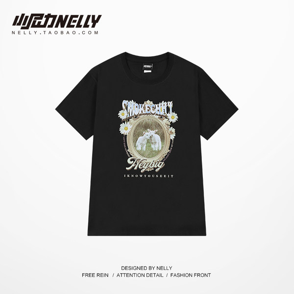 เสื้อยืดคอกลม ผู้ชาย เสื้อยืดผู้ชายเกาหลี เสื้อยืดเกาหลี แบรนด์ NELLY
