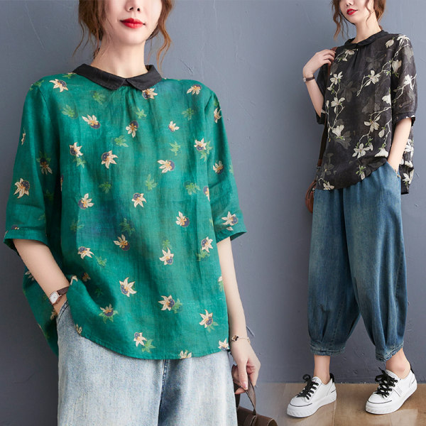 เสื้อลินิน แบบเสื้อสวยๆ เสื้อผ้าฝ้ายลินิน เสื้อเชิ้ตผ้าลินิน BY LININ