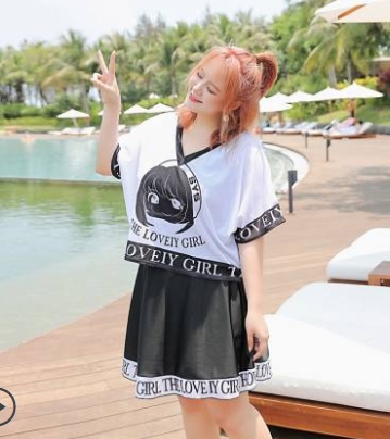 ชุดว่ายน้ำคนอ้วน มีไซส์2XL-5XL (วัดไซส์ตามน้ำหนัก 2XL:55-65KG.//3XL:66-70KG.//4XL:70-80KG.//5XL:81-100KG.)