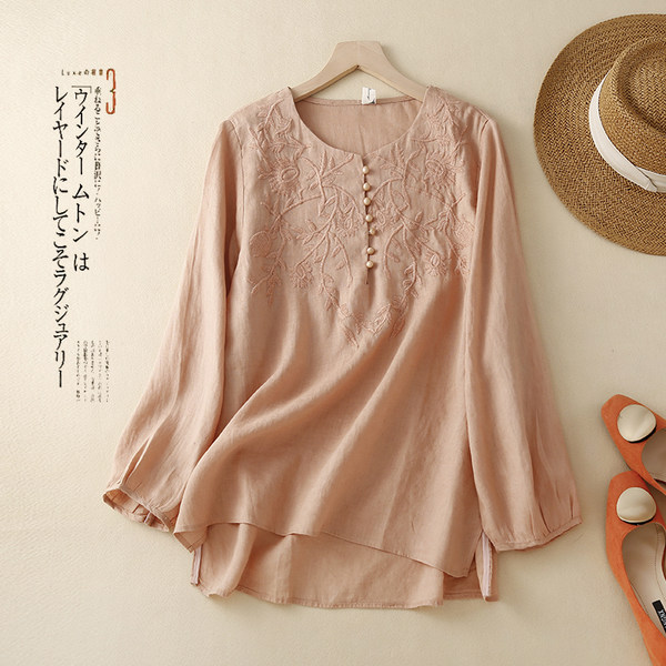 เสื้อลินิน เสื้อผ้าฝ้ายลินิน เสื้อเชิ้ตผ้าลินิน