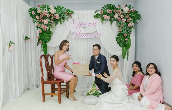 กระเป๋าผ้ากระสอบสำหรับใส่ของรับไหว้