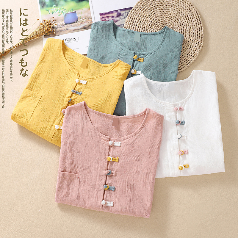 เสื้อลินิน เสื้อผ้าฝ้ายลินิน เสื้อเชิ้ตผ้าลินิน
