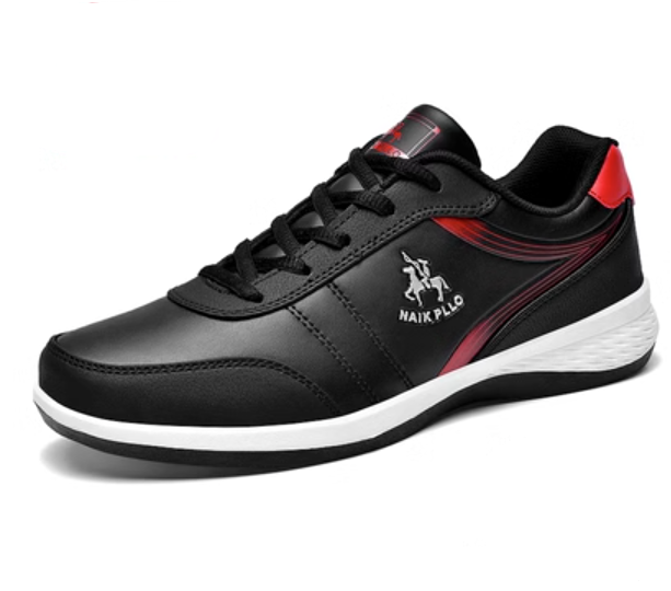 รองเท้าผ้าใบ polo หนังมัน แบบทางการ เรียบหรู สีน้ำเงิน ดำ ขาว รองเท้าผ้าใบ สวย ๆ ใส่เที่ยว เท่ ๆ 745404