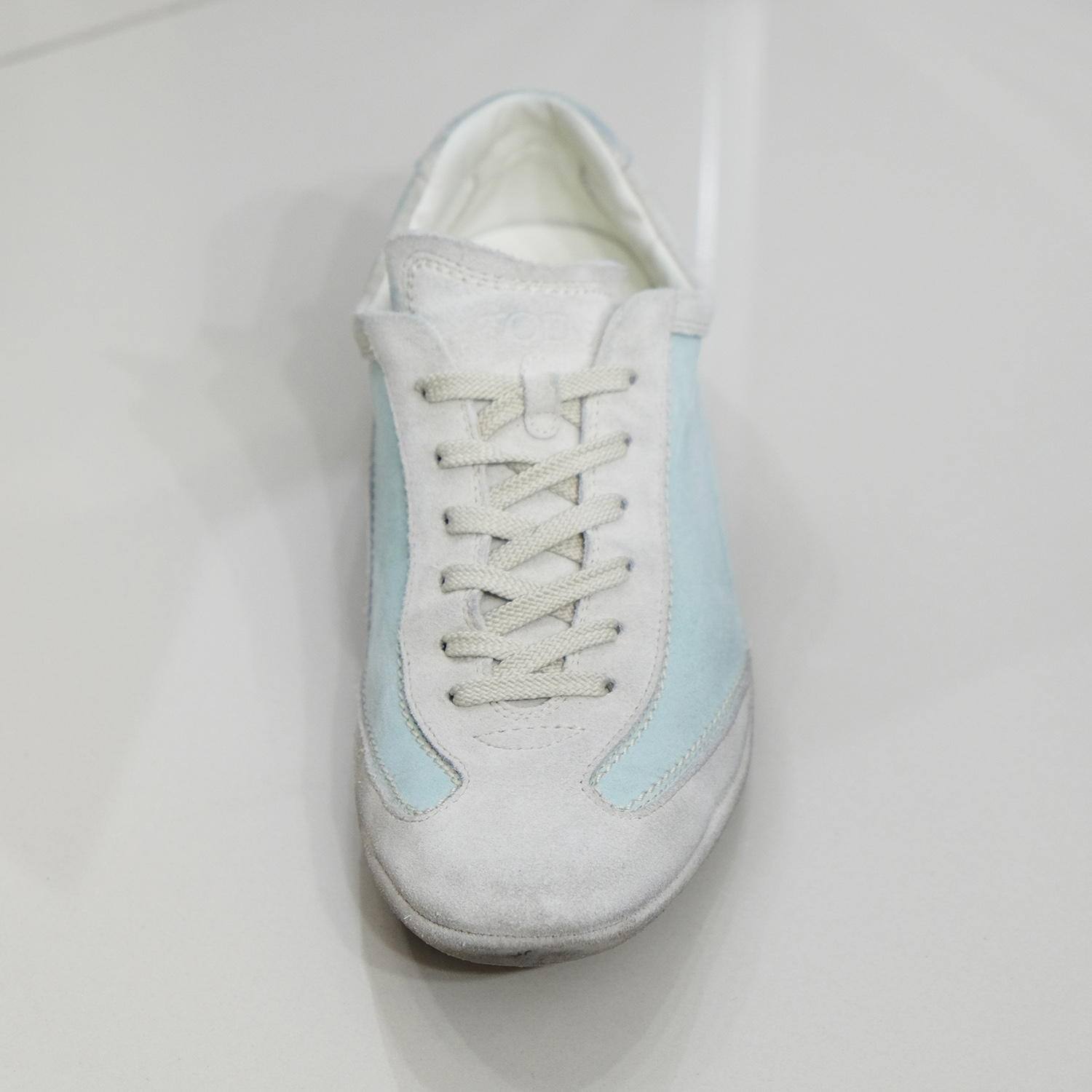 Tod's Beige/Vert "Owens Gommini Allacciato" Sneakers Size 40