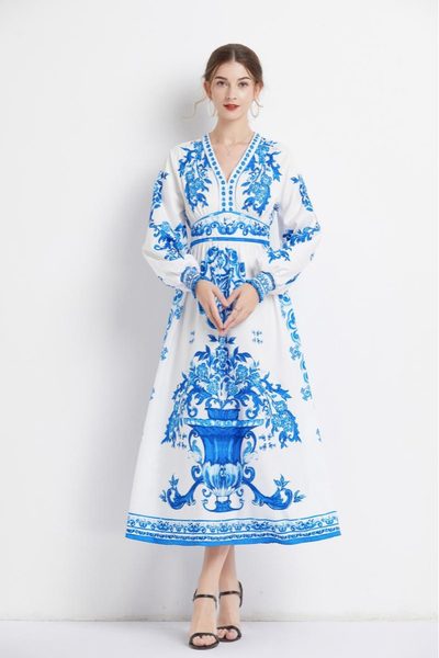 ชุดเดรสยาวสวยๆ ชุดเดรสยาวใส่สบาย ใส่ทำงาน