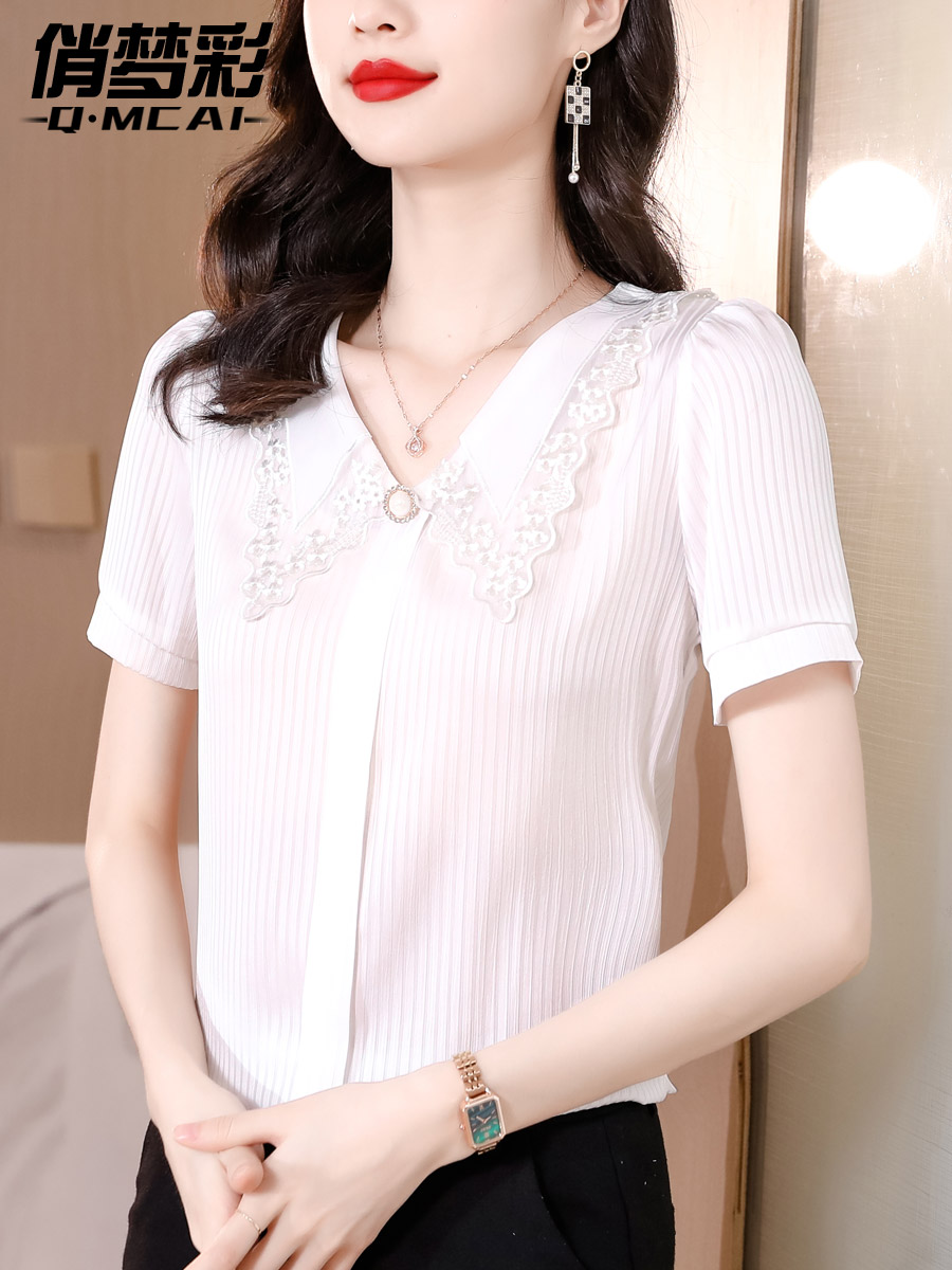 เสื้อชีฟอง เสื้อแฟชั่นสุภาพสตรีวัยผู้ใหญ่ มีไซต์ อก34นิ้ว-43นิ้ว