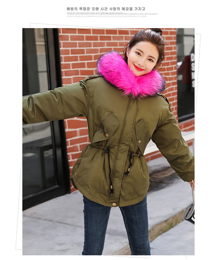 เสื้อกันหนาวฮู้ดดี้ แต่งเฟอร์หนาฟู งานเกรดดีเหมือนแบบ บุนวมหนา อุ่นมาก หิมะก็เอาอยู่ (ถอดขนถอดฮู้ดได้) เขียวฮู้ดชมพู