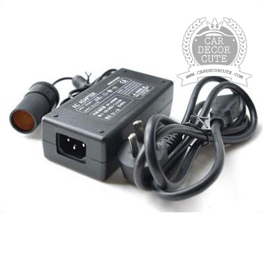 Car inverter AC220V to DC12V - อแดปเตอร์แปลงไฟกำลังสูง 5A จากที่จุดบุหรี่ในรถยนต์เป็นไฟบ้าน