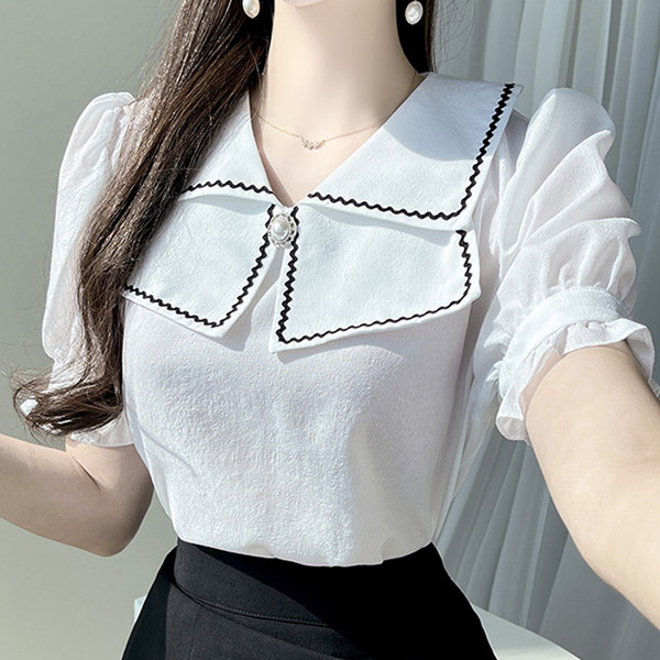 เสื้อชีฟองเกาหลี เสื้อชีฟองสวยๆ