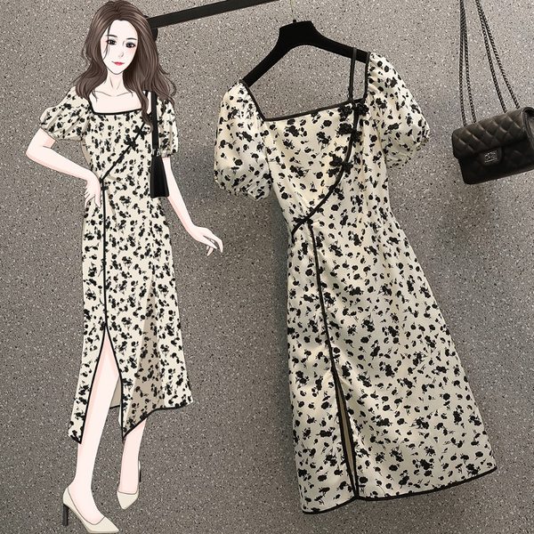 เดรสคนอ้วน เดรสสาวอวบ ชุดเดรสคนอ้วนวัยรุ่น BY PLUS SIZE Girl