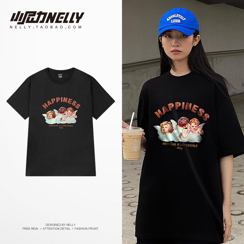 เสื้อยืดคอกลม ผู้ชาย เสื้อยืดผู้ชายเกาหลี เสื้อยืดเกาหลี แบรนด์ NELLY