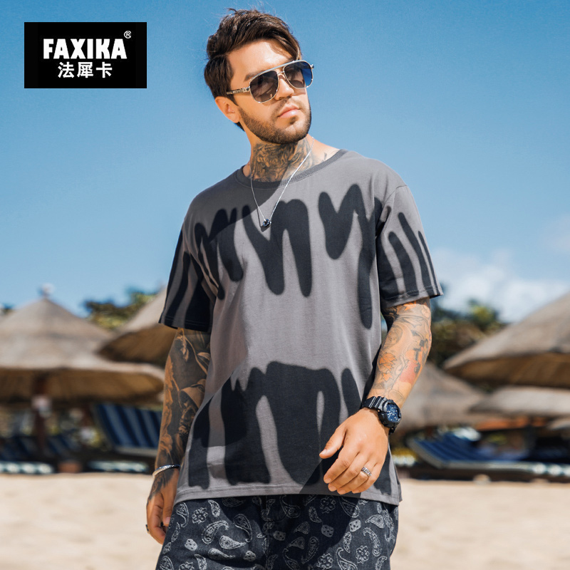 เสื้อยืดผู้ชายอ้วน S-5XL(อกเสื้อ39-51นิ้ว)