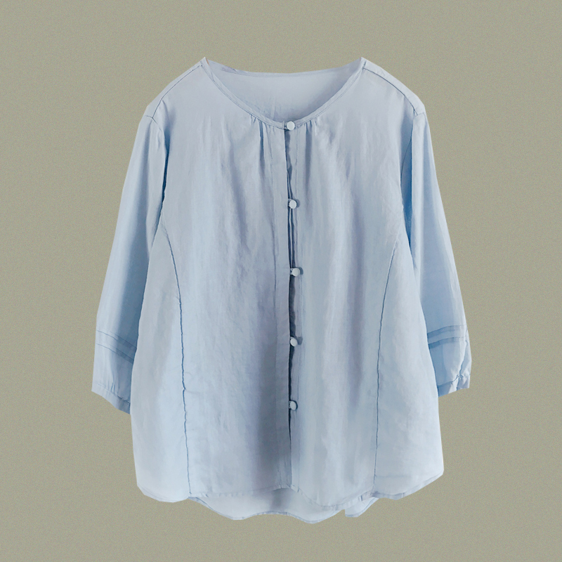 เสื้อลินิน เสื้อผ้าฝ้ายลินิน เสื้อเชิ้ตผ้าลินิน S M l XL จากแบรนด์ ZIMO