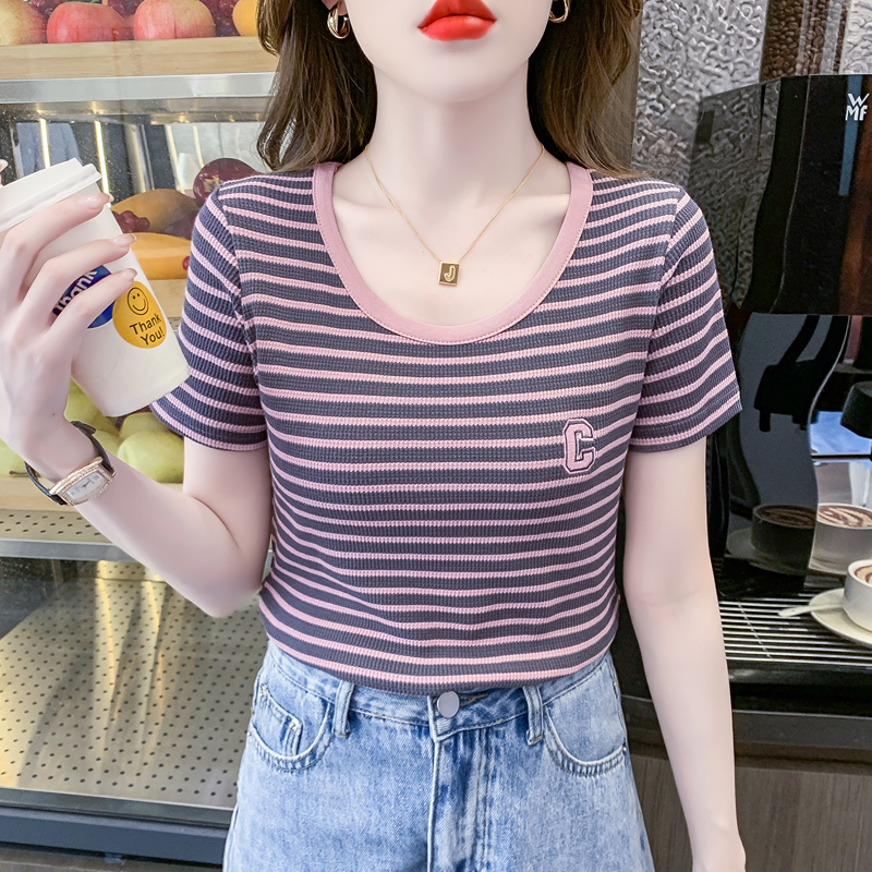 เสื้อผ้าวัยรุ่นเกาหลี เสื้อยืดวัยรุ่นผู้หญิง มีขนาด S M L XL