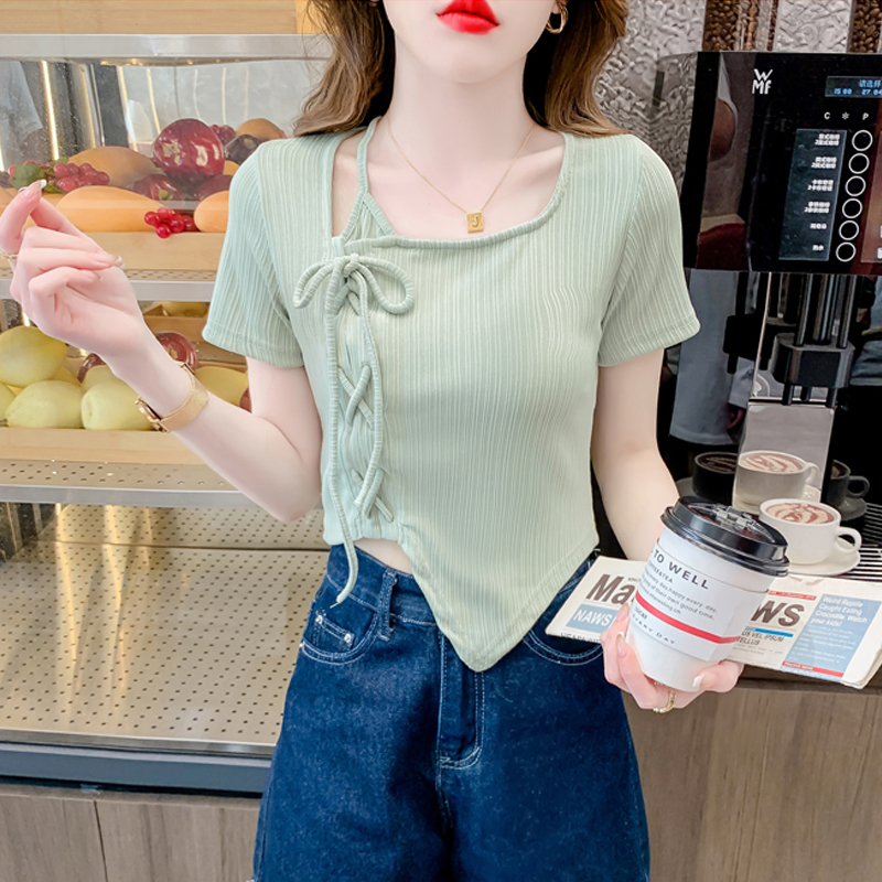 เสื้อผ้าวัยรุ่นเกาหลี เสื้อยืดวัยรุ่นผู้หญิง มีขนาด S M L XL