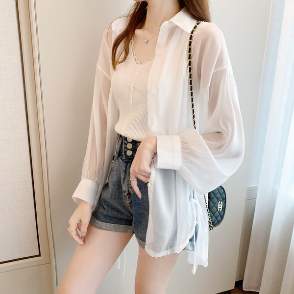 เสื้อลูกไม้ แขนสั้น