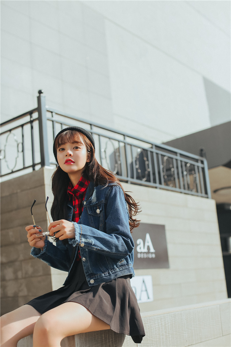 กระโปรงสั้นทรงเทนนิส ผ้าฮานาโกะ