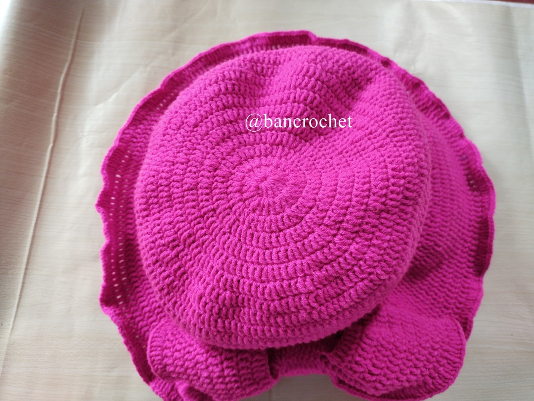Bancrochet หมวกถักโครเชต์ลายโบว์ crochet bow hat บานเย็น