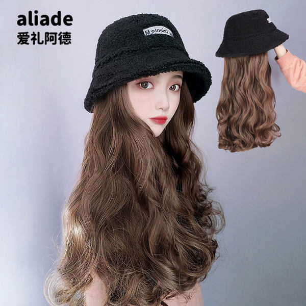 หมวกวิกผม หมวกวิกผมยาว หมวกผมปลอม หมวกวิก BY Ailead