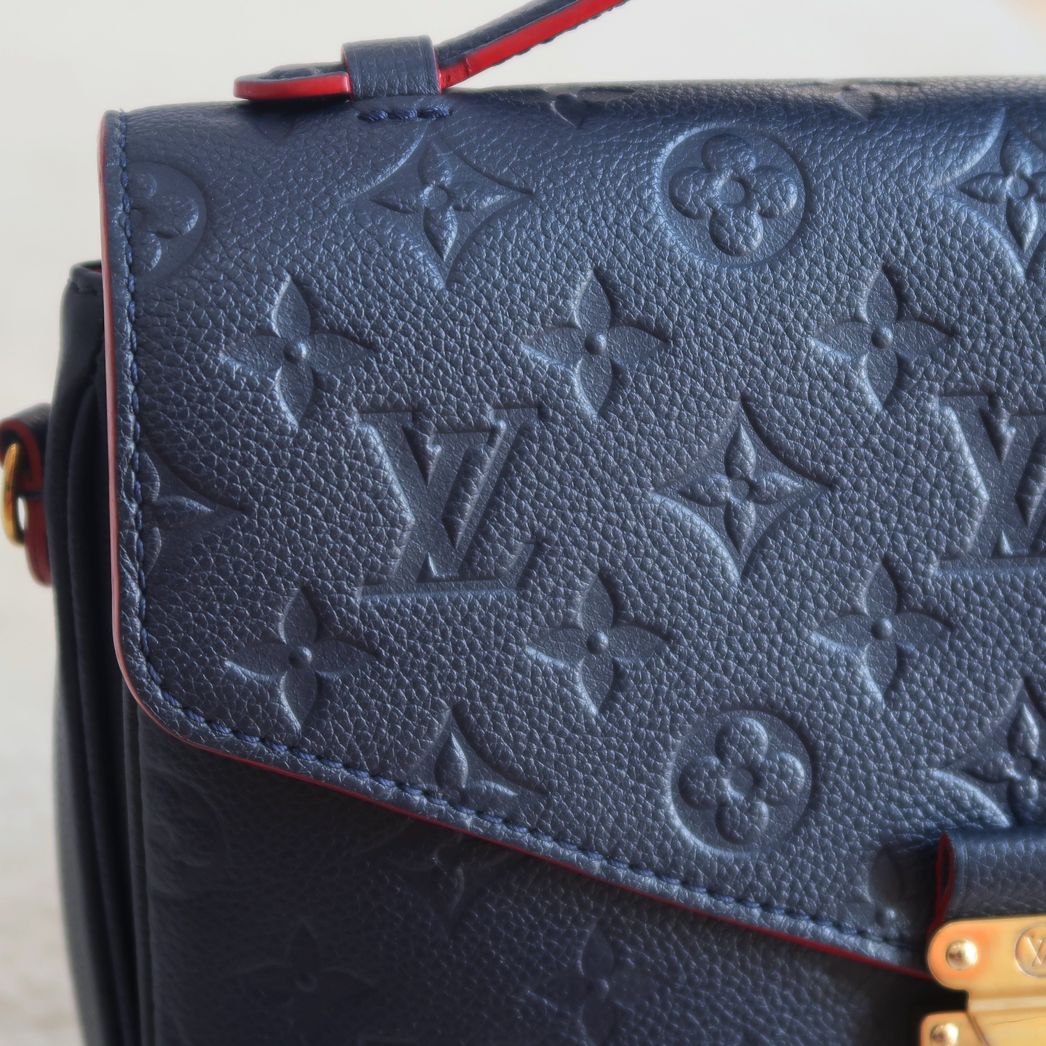 Louis Vuitton Blue Monogram Empreinte Metis Pochette