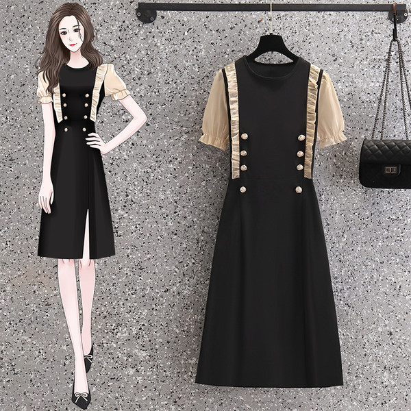 เดรสคนอ้วน เดรสสาวอวบ ชุดเดรสคนอ้วนวัยรุ่น BY PLUS SIZE Girl