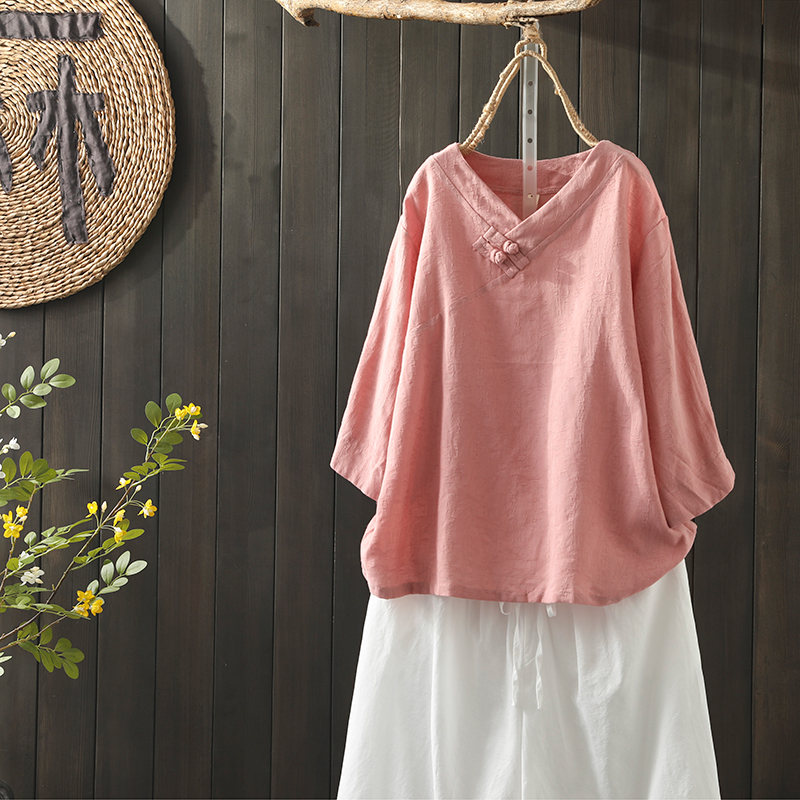 เสื้อผ้าฝ้าย ผ้าลินิน มีขนาดไซส์เดียว อกประมาณ100ซม.หรือประมาณ 40นิ้วขึ้นไป