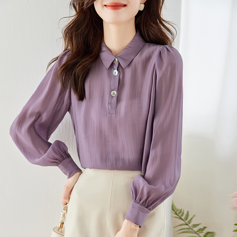 เสื้อเชิ้ตผู้หญิงแขนยาว เสื้อเชิ้ตผู้หญิงใส่ทํางาน 390 บาทต่อชิ้น ฟรีค่าจัดส่ง