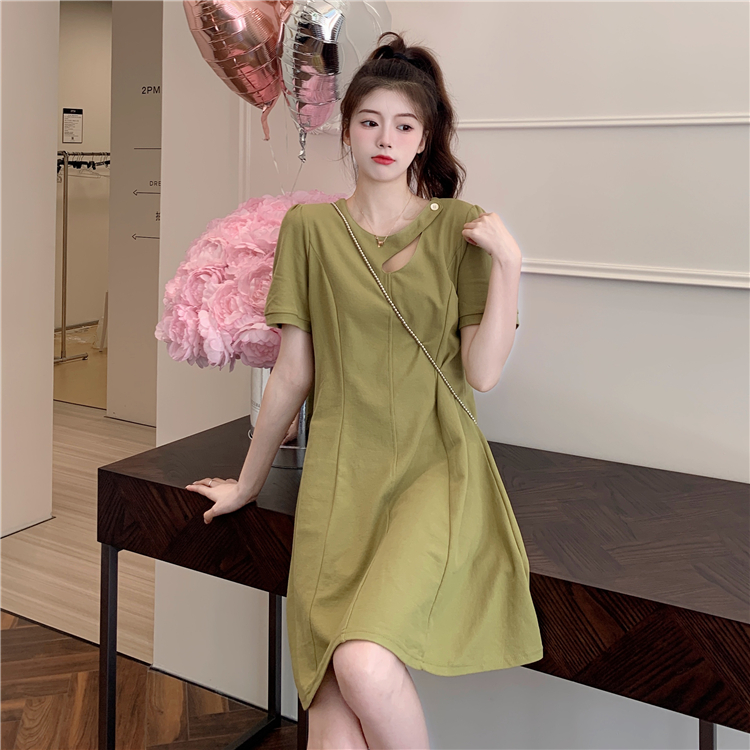 เดรสวัยรุ่น-เดรสคนอ้วนวัยรุ่น L-4XL(อก38-46 นิ้ว)