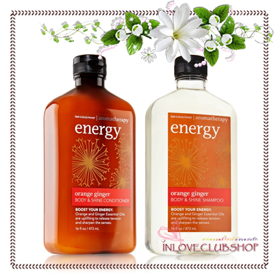 Bath & Body Works Aromatherapy / Shampoo+Conditioner 473 ml. (Energy - Orange Ginger)