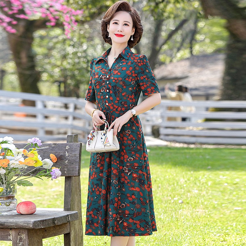เดรสวัยผู้ใหญ่40-60ปี เดรสคุณแม่ ชุดเดรสทำงานวัยผู้ใหญ่ แบรนด์ MAMA DRESS