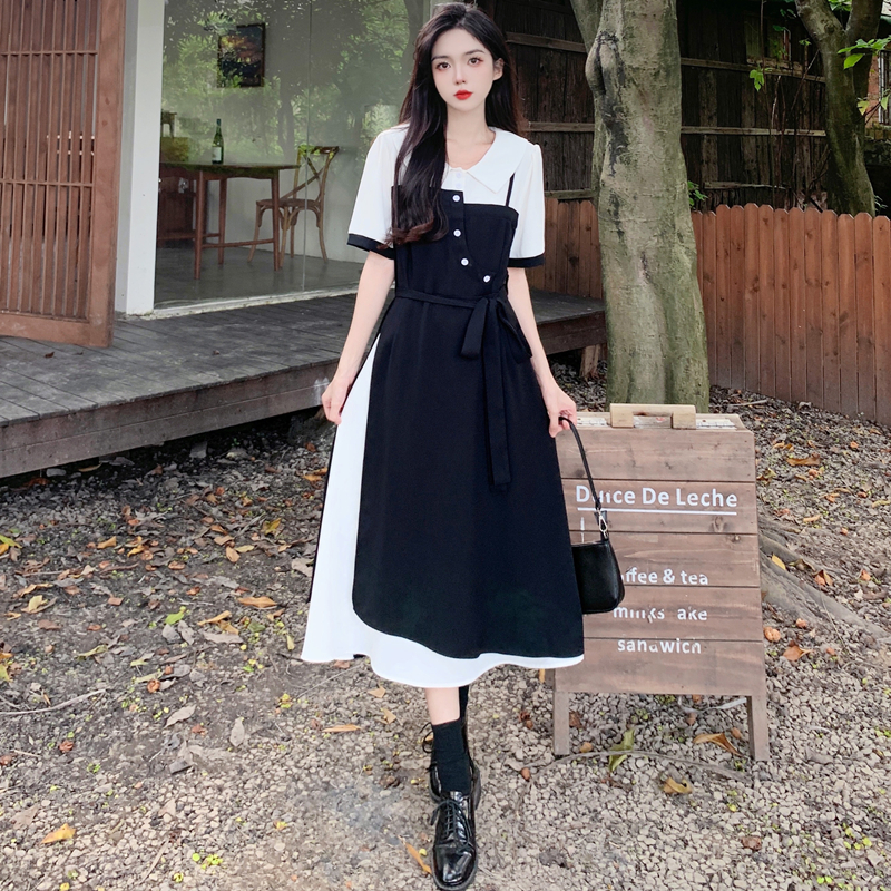 เดรสวัยรุ่น-เดรสคนอ้วนวัยรุ่น L-4XL(อก38-46 นิ้ว)