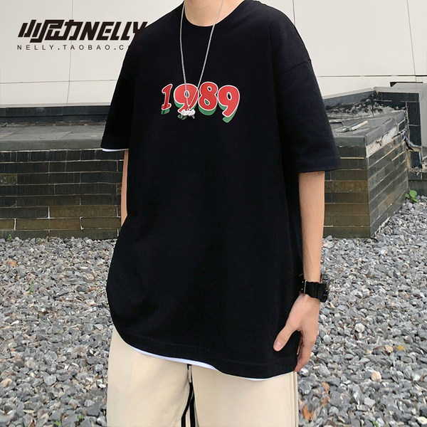 เสื้อยืดคอกลม ผู้ชาย เสื้อยืดผู้ชายเกาหลี เสื้อยืดเกาหลี แบรนด์ NELLY