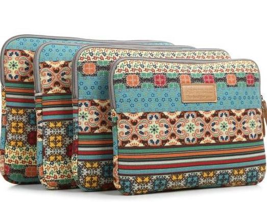 กระเป๋าใส่ Notebook Ipad MacBook ขนาด 10 12 13 14 15 นิ้ว กระเป๋าโน้ตบุ๊ค แบบ Cover case สไตล์วินเทจ 885856