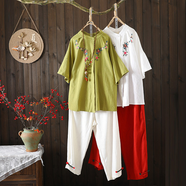 เสื้อลินิน เสื้อผ้าฝ้ายลินิน เสื้อเชิ้ตผ้าลินิน