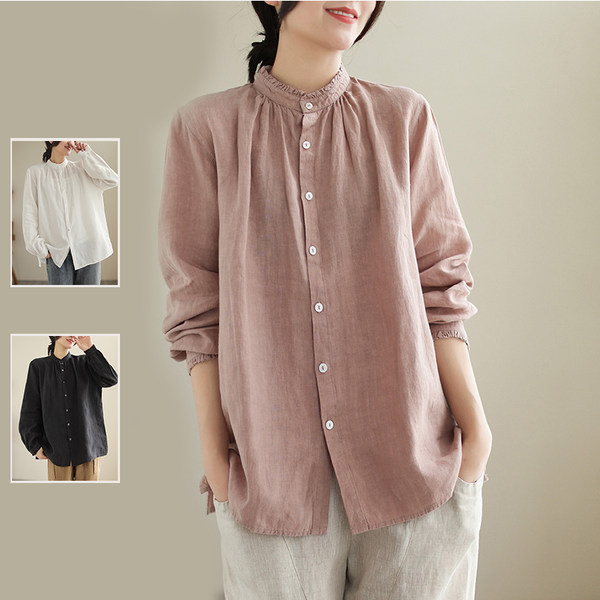 เสื้อลินิน เสื้อผ้าฝ้ายลินิน เสื้อเชิ้ตผ้าลินิน