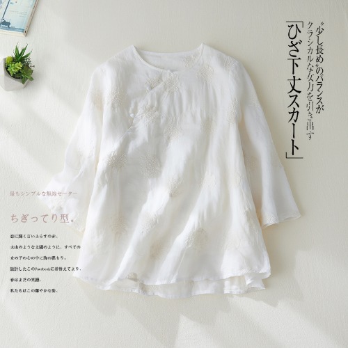 เสื้อลินิน เสื้อผ้าฝ้ายลินิน เสื้อเชิ้ตผ้าลินิน