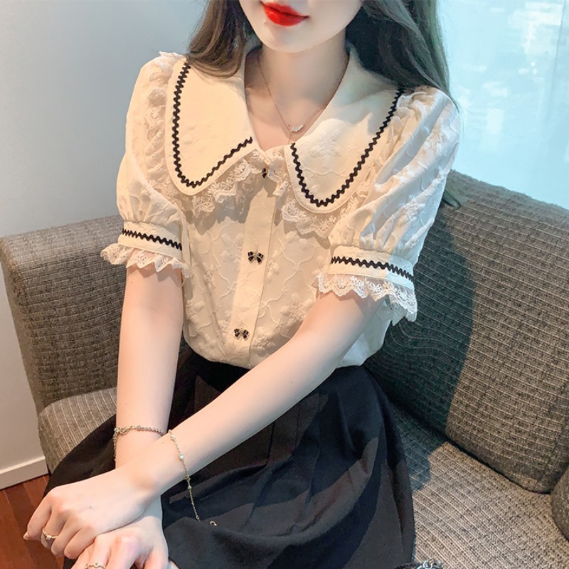 เสื้อเชิ้ตผู้หญิงแขนยาว เสื้อเชิ้ตผู้หญิงใส่ทํางาน 390 บาทต่อชิ้น ฟรีค่าจัดส่ง