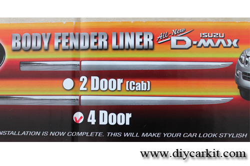 คิ้วโครเมียมข้างประตูรถ 4 ประตู New D-Max ปี 12-19