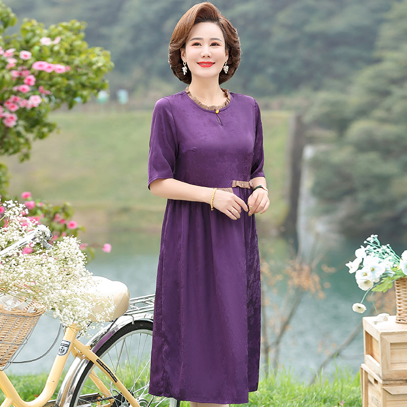 เดรสวัยผู้ใหญ่40-60ปี เดรสคุณแม่ ชุดเดรสทำงานวัยผู้ใหญ่ แบรนด์ MAMA DRESS