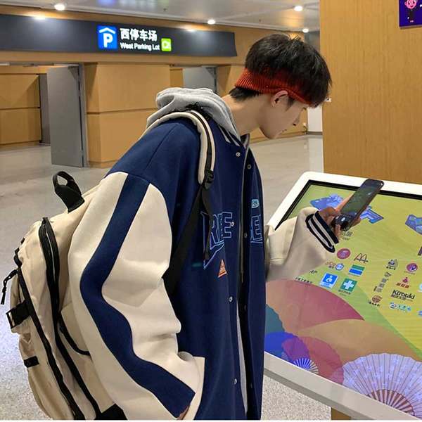 เสื้อแจ็คเก็ตเบสบอล เสื้อคลุม เสื้อแขนยาวสไตล์เกาหลี