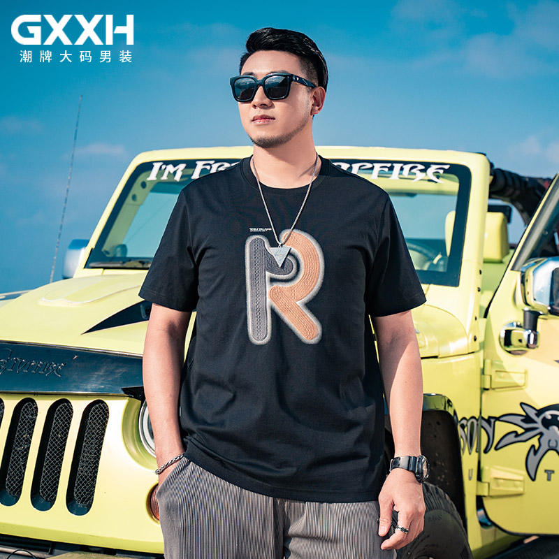เสื้อยืดผู้ชายอ้วน S-5XL(อกเสื้อ39-51นิ้ว)