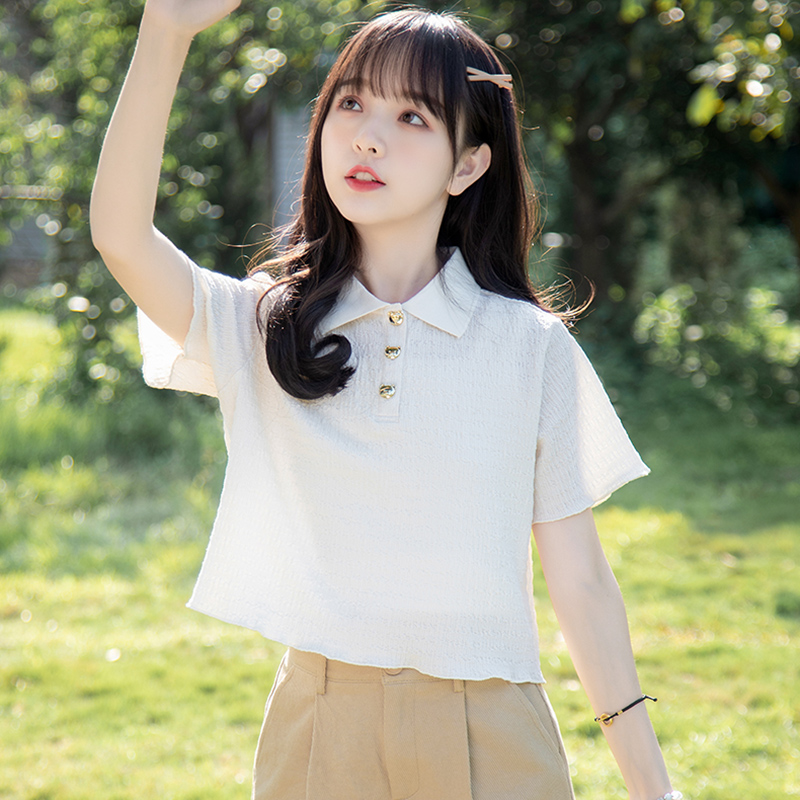 เสื้อผ้าวัยรุ่นเกาหลี เสื้อยืดวัยรุ่นผู้หญิง มีขนาด S M L XL