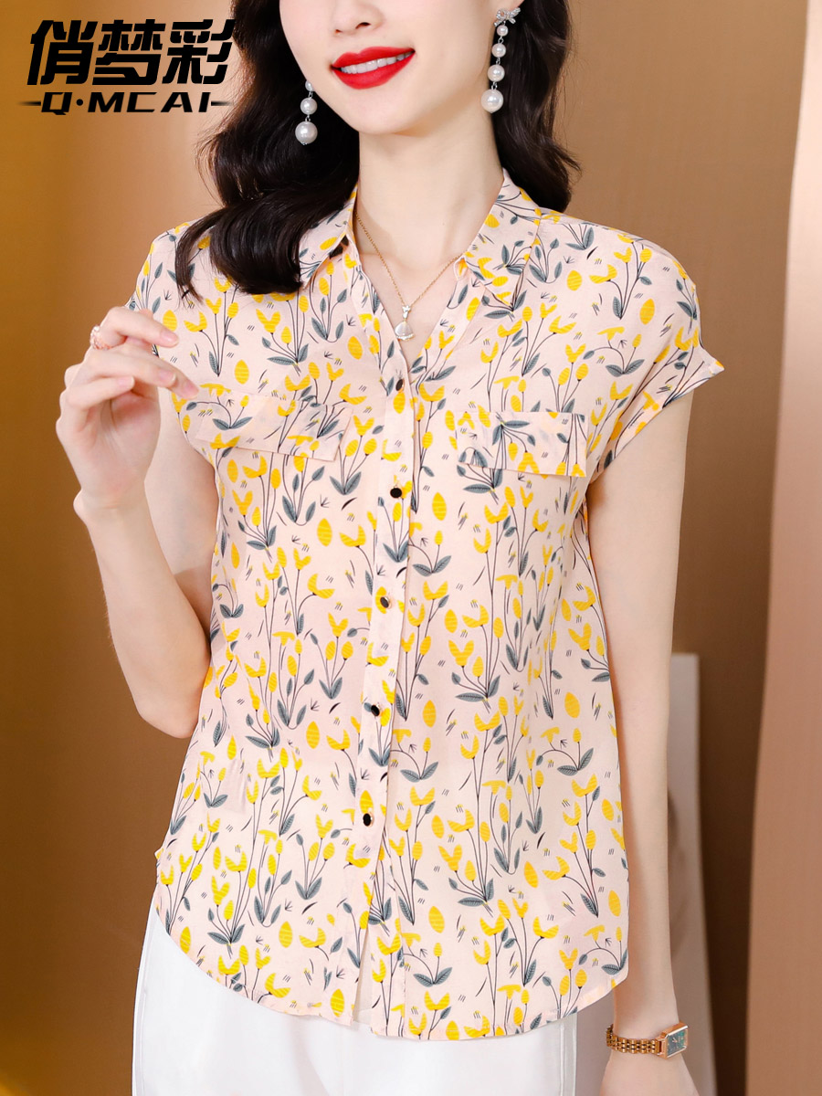 เสื้อชีฟอง เสื้อแฟชั่นสุภาพสตรีวัยผู้ใหญ่ มีไซต์ อก34นิ้ว-43นิ้ว