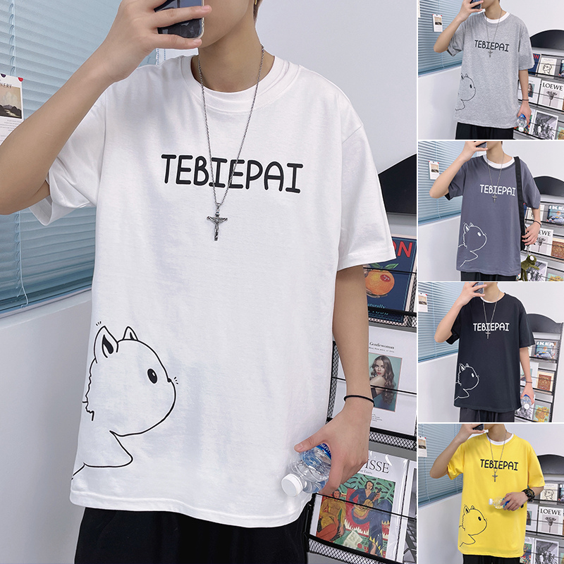 เสื้อยืดผู้ชายอ้วน M-5XL