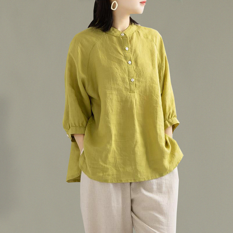 เสื้อลินิน เสื้อผ้าฝ้ายลินิน เสื้อเชิ้ตผ้าลินิน BY Zimo
