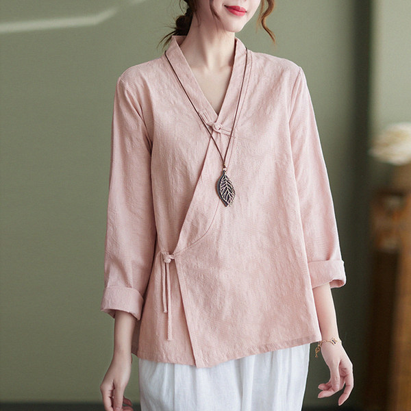 เสื้อลินิน เสื้อผ้าฝ้ายลินิน เสื้อเชิ้ตผ้าลินิน BY Zimo