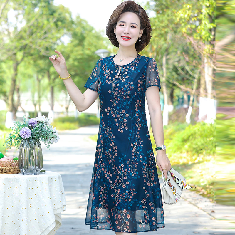 เดรสวัยผู้ใหญ่40-60ปี เดรสคุณแม่ ชุดเดรสทำงานวัยผู้ใหญ่ แบรนด์ MAMA DRESS