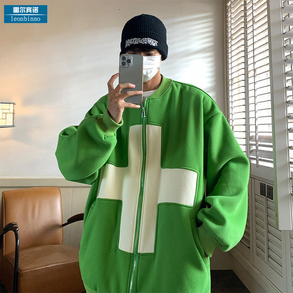เสื้อแจ็คเก็ตเบสบอล เสื้อคลุม เสื้อแขนยาวสไตล์เกาหลี